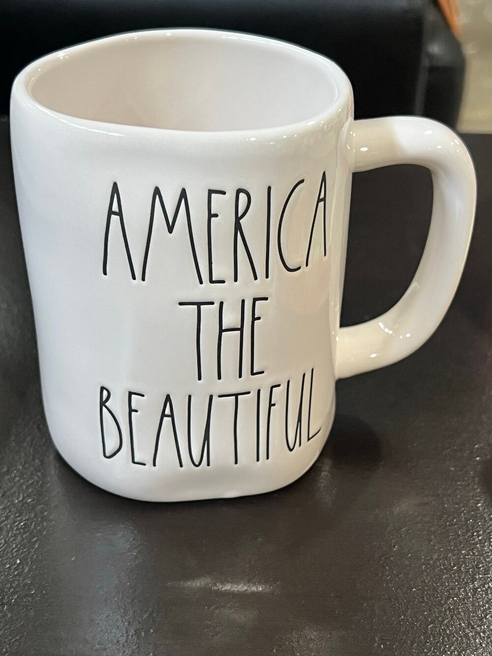 Rae Dunn Mug Cup America the Beautiful Patriotic Camper New